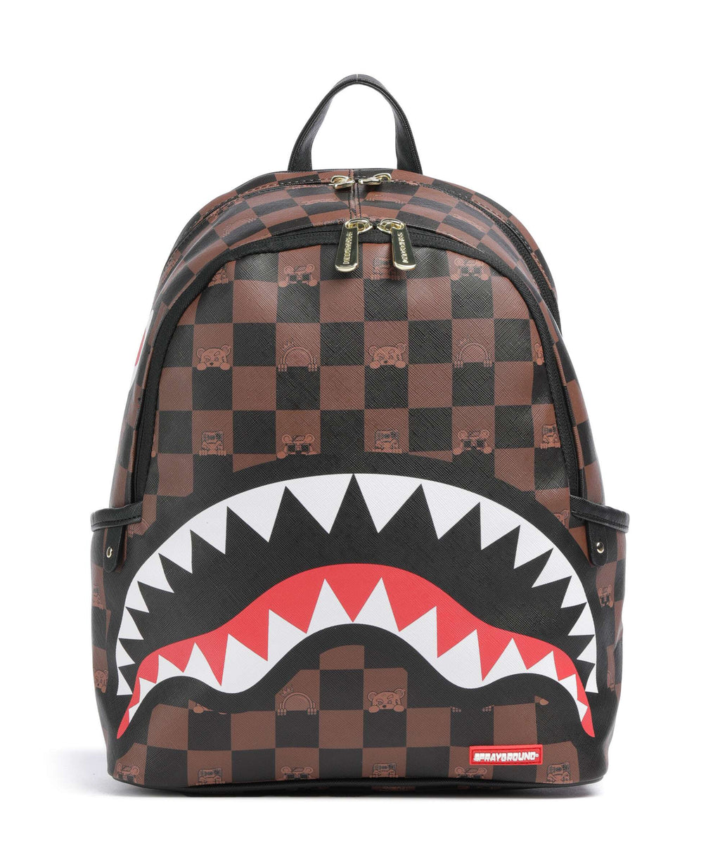 Sprayground Peeking Character Check Backpack multicolour