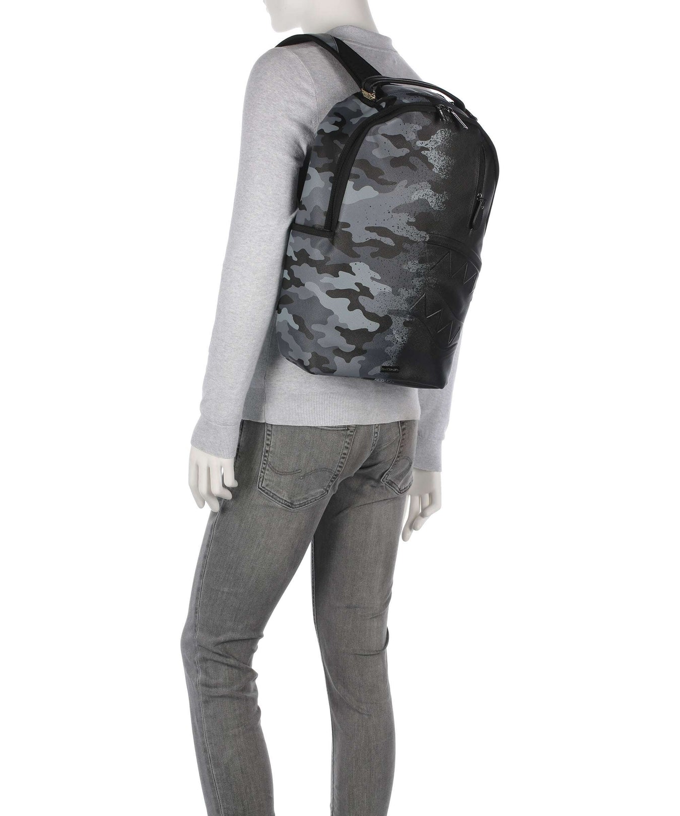 Sprayground Spray Split Night Camo Backpack black