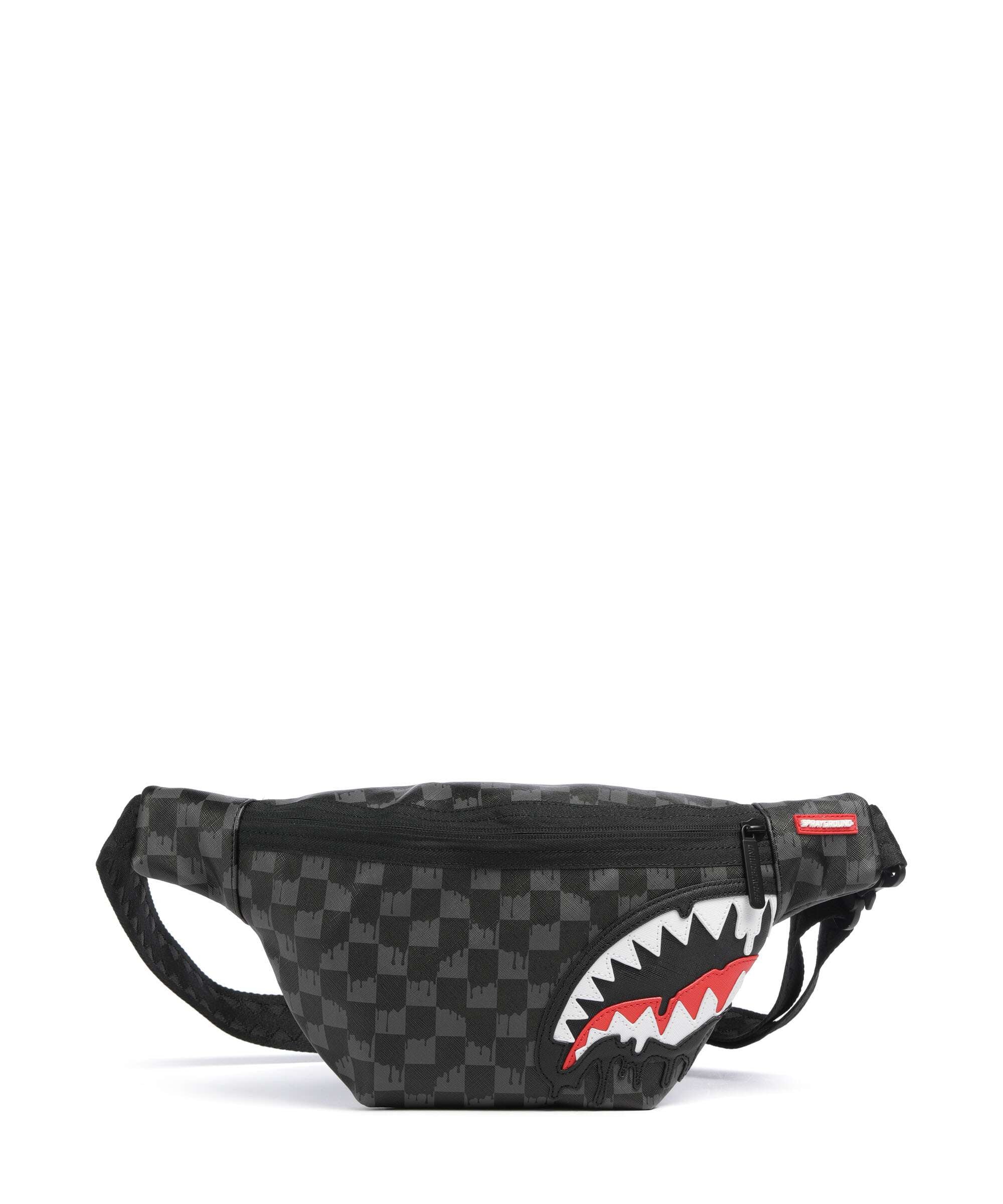 Sprayground Dripping Sharks in Paris Belt bag black