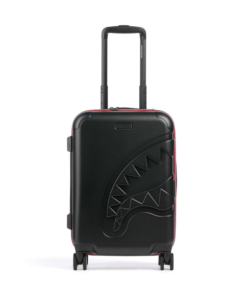 Sprayground Printed Zipper Shark Spinner (4 wheels) black