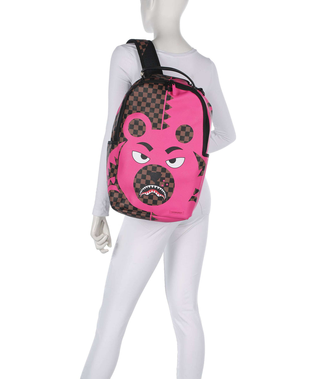 Sprayground Pink Bear Shark Backpack multicolour
