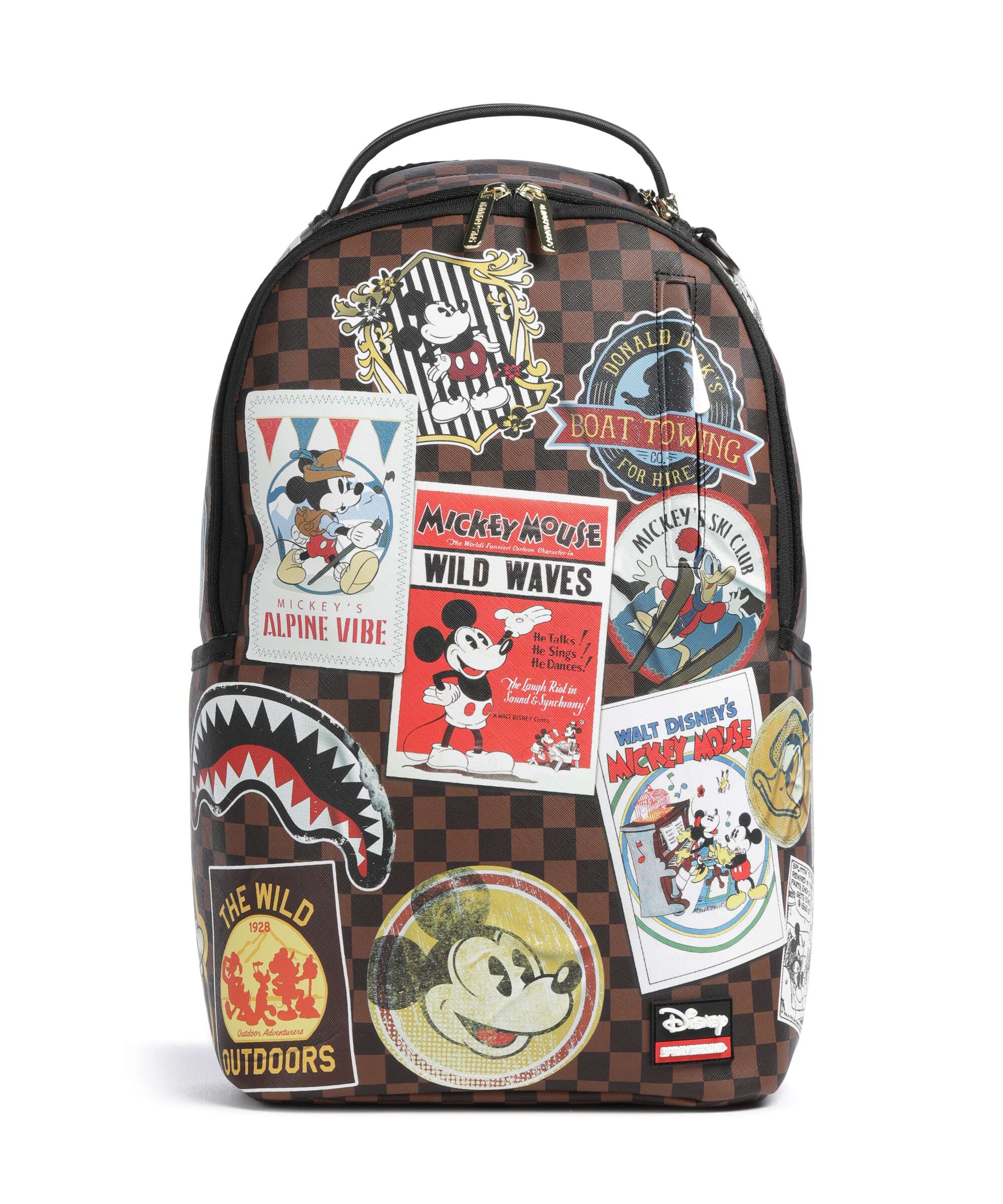 Sprayground Mickey Mouse Global Mogul Backpack brown