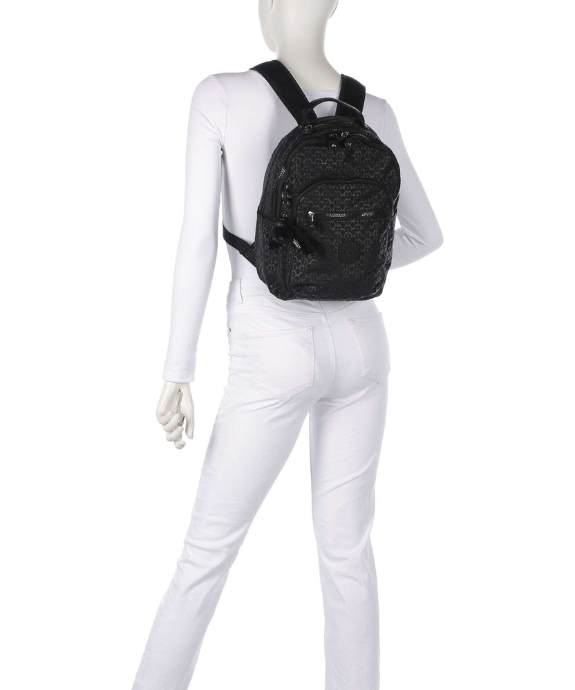 Kipling Basic Seoul S Backpack signature embossed