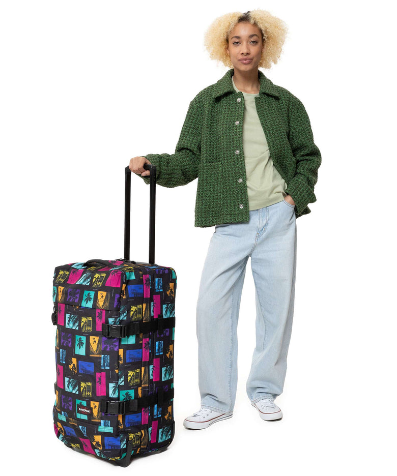 Eastpak Tranverz M Travel bag with wheels city bay black