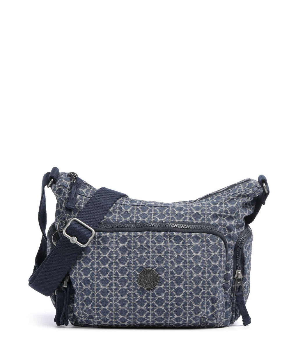 Kipling Denim Love Gabb S Crossbody bag signature denim