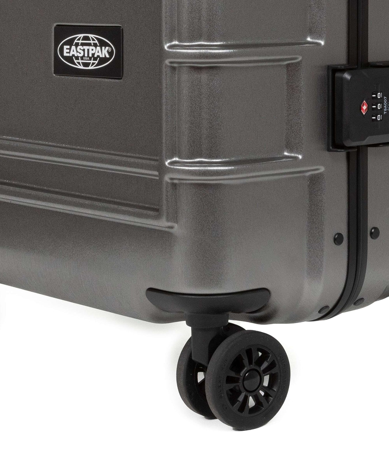 Eastpak Resist'R Case Spinner (4 wheels) brushed metal