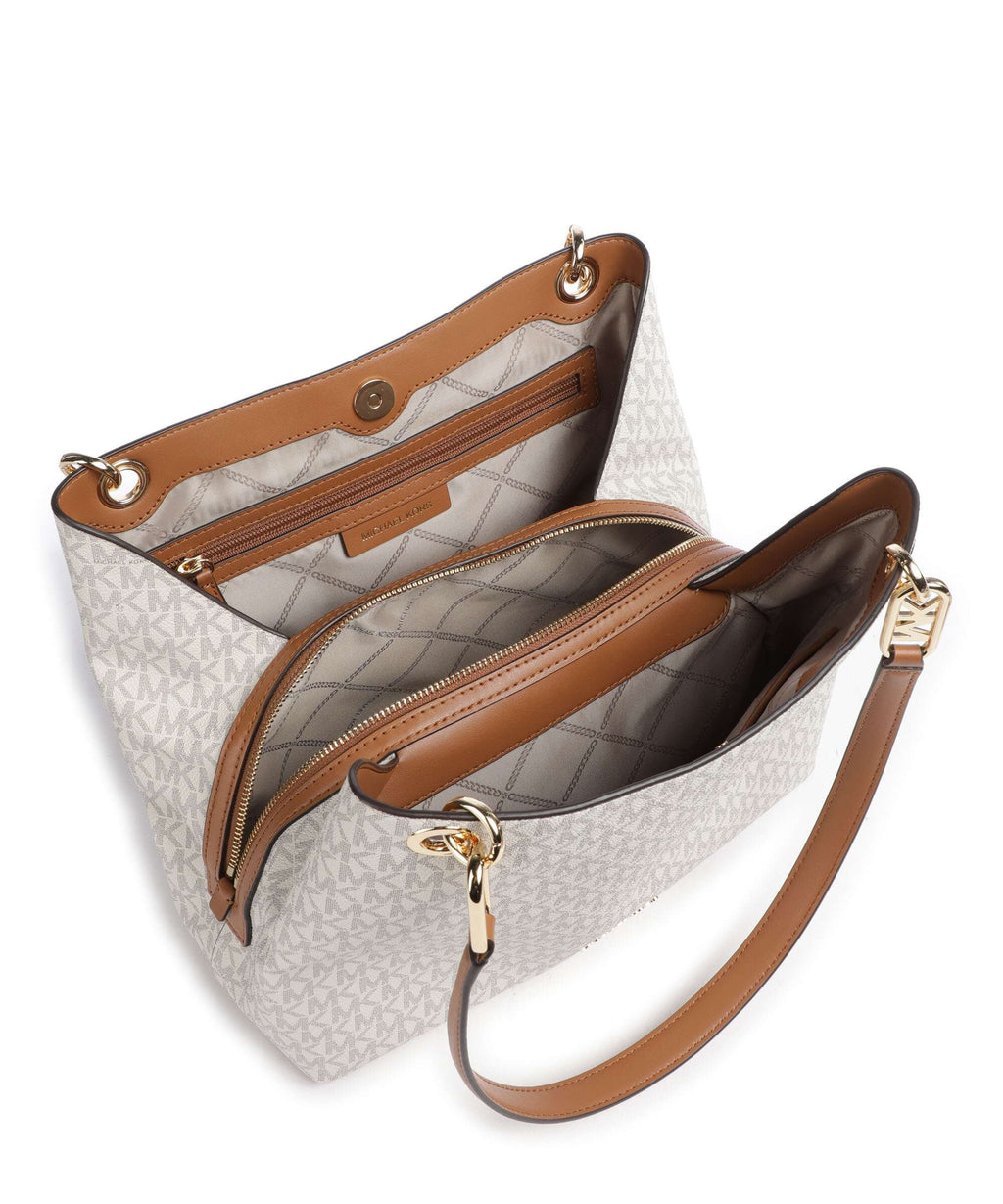 Michael Kors Kensington Hobo bag vanilla/acorn