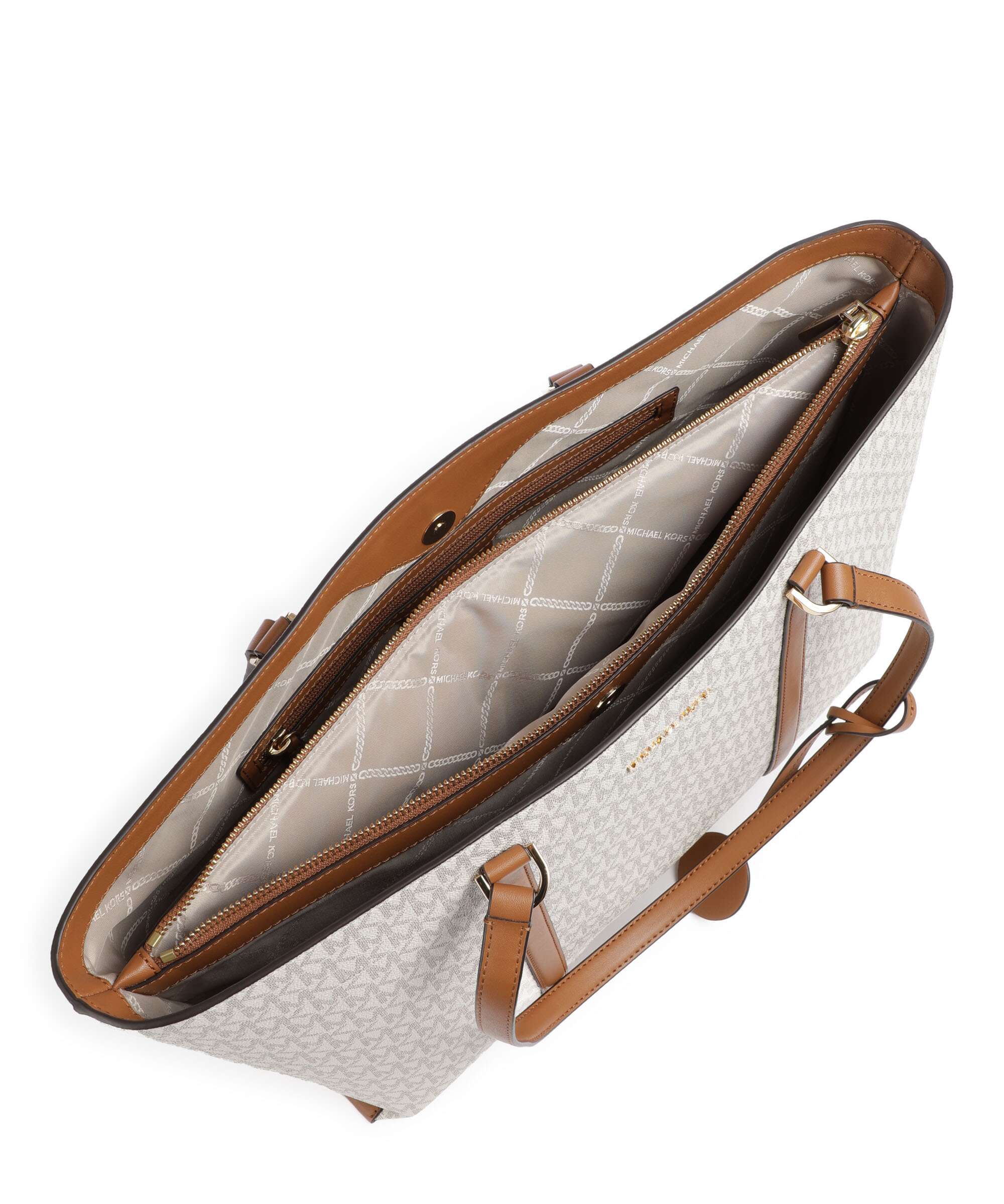 Michael Kors Temple Tote bag vanilla/acorn