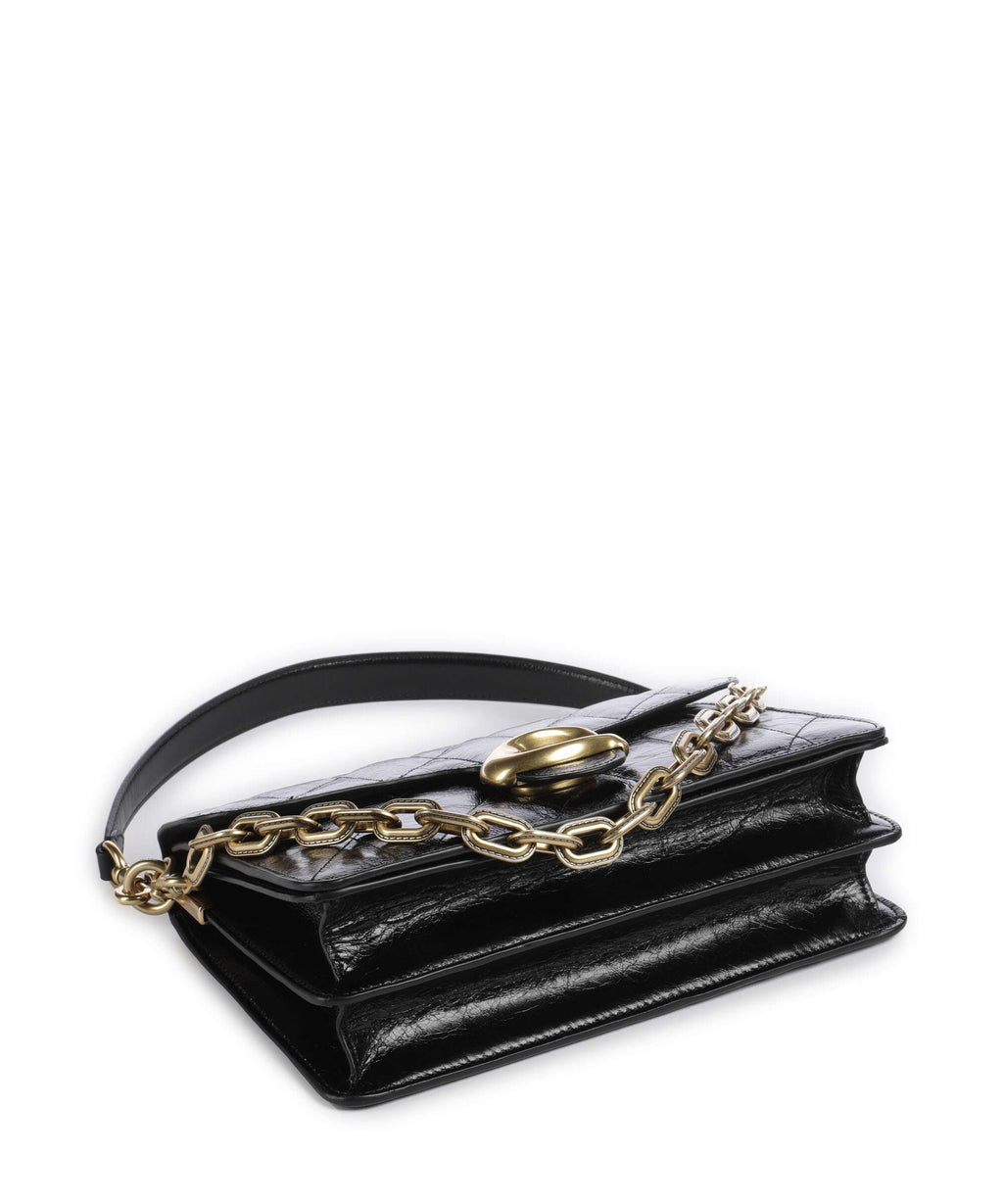 Coach Tabby Quilted Glazed Shoulder bag black