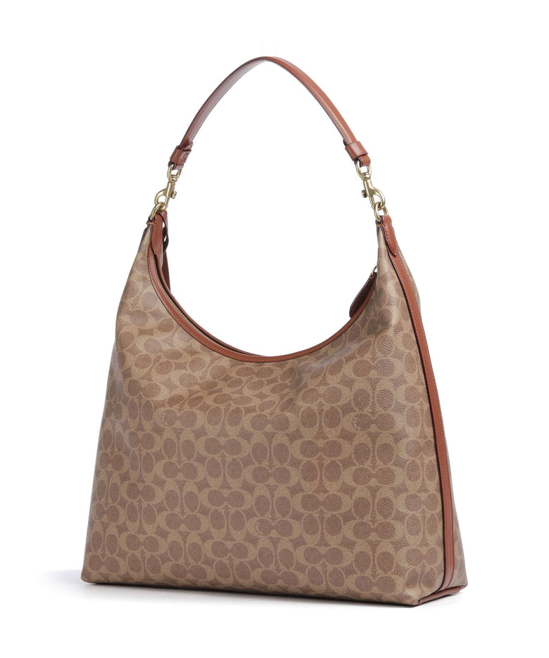 Coach Juliet Signature 38 Hobo bag tan caramel