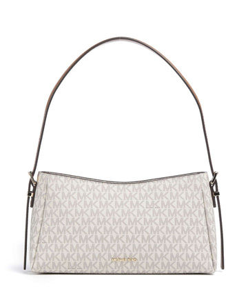 Michael Kors Moore Medium Olkalaukku vanilla/acorn