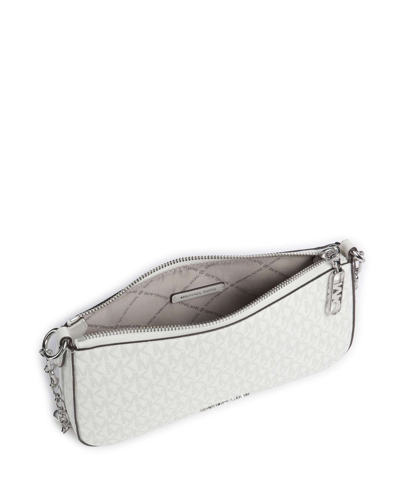 Michael Kors Empire Medium Shoulder bag optic white/alluminium