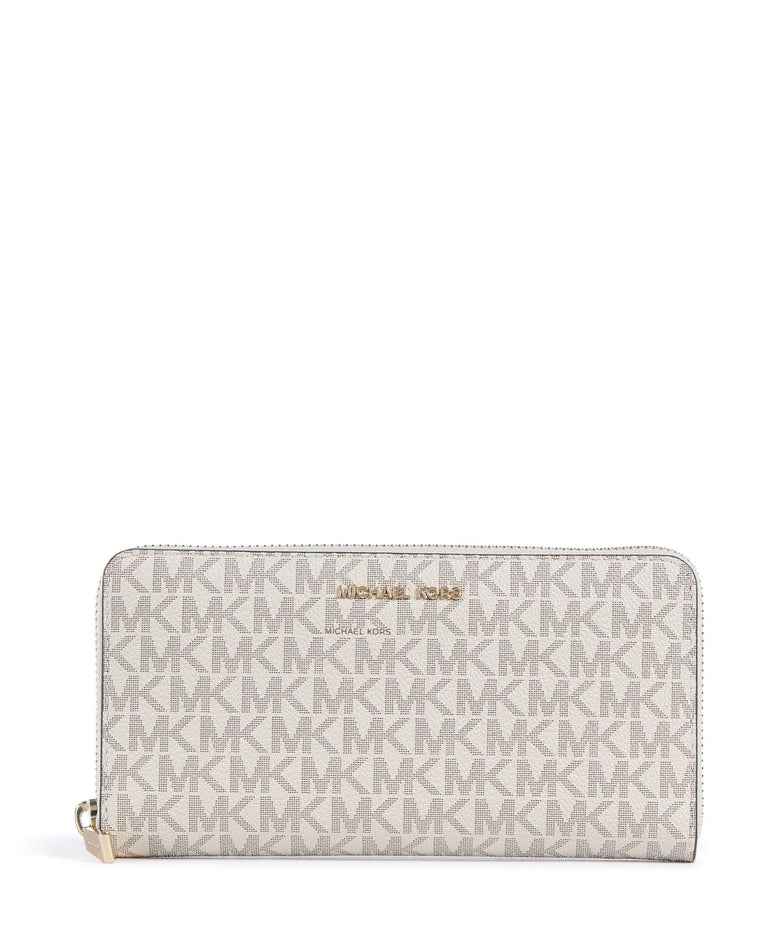 Michael Kors Jet Set Large Wallet vanilla/acrn