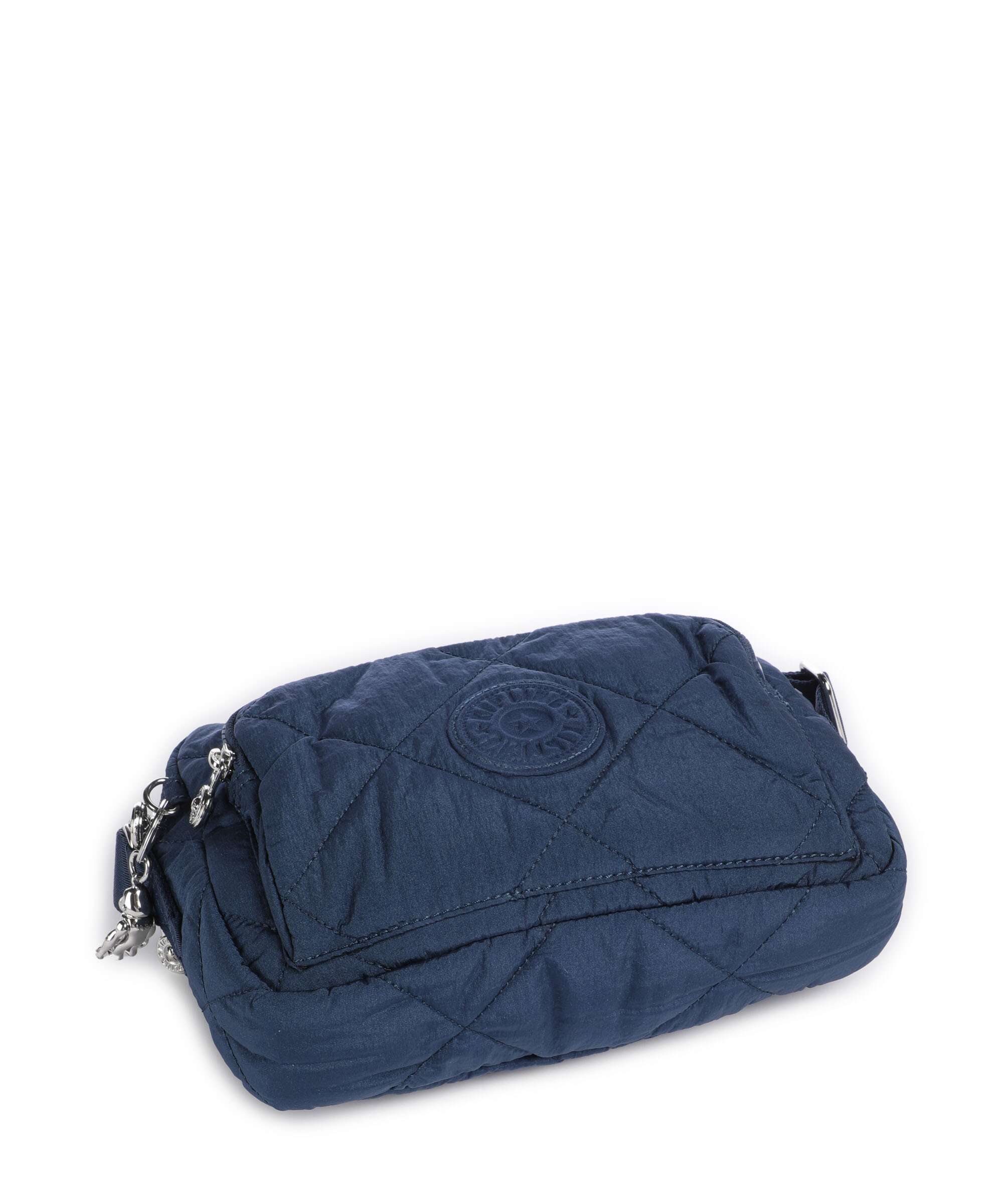 Kipling Crinkled Quilt Abanu M Zip Crossbody bag airy blue