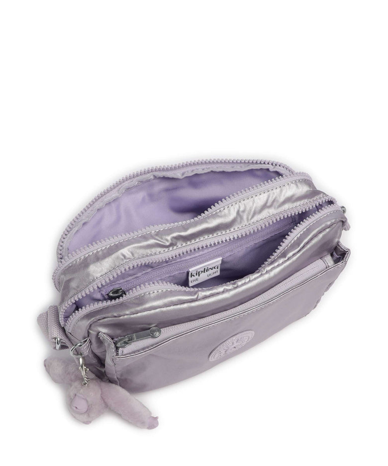 Kipling Basic Abanu M Crossbody bag lilac moon/metallic