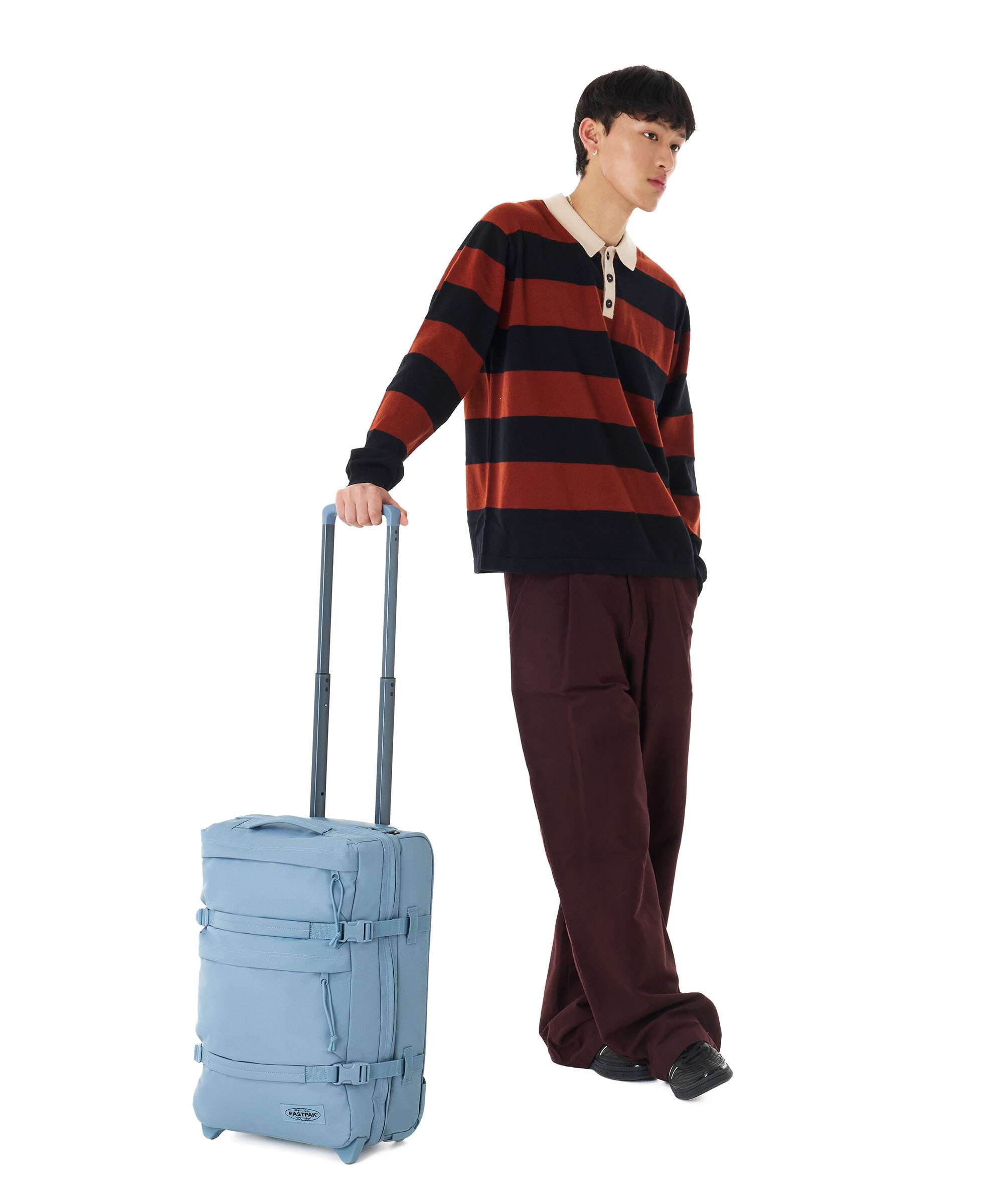 Eastpak Transit'R Plus Mono S Travel bag with wheels blue