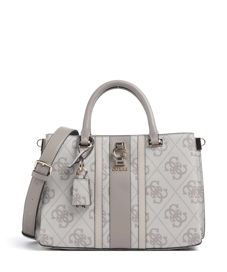 Guess Erenia Handbag dark taupe logo