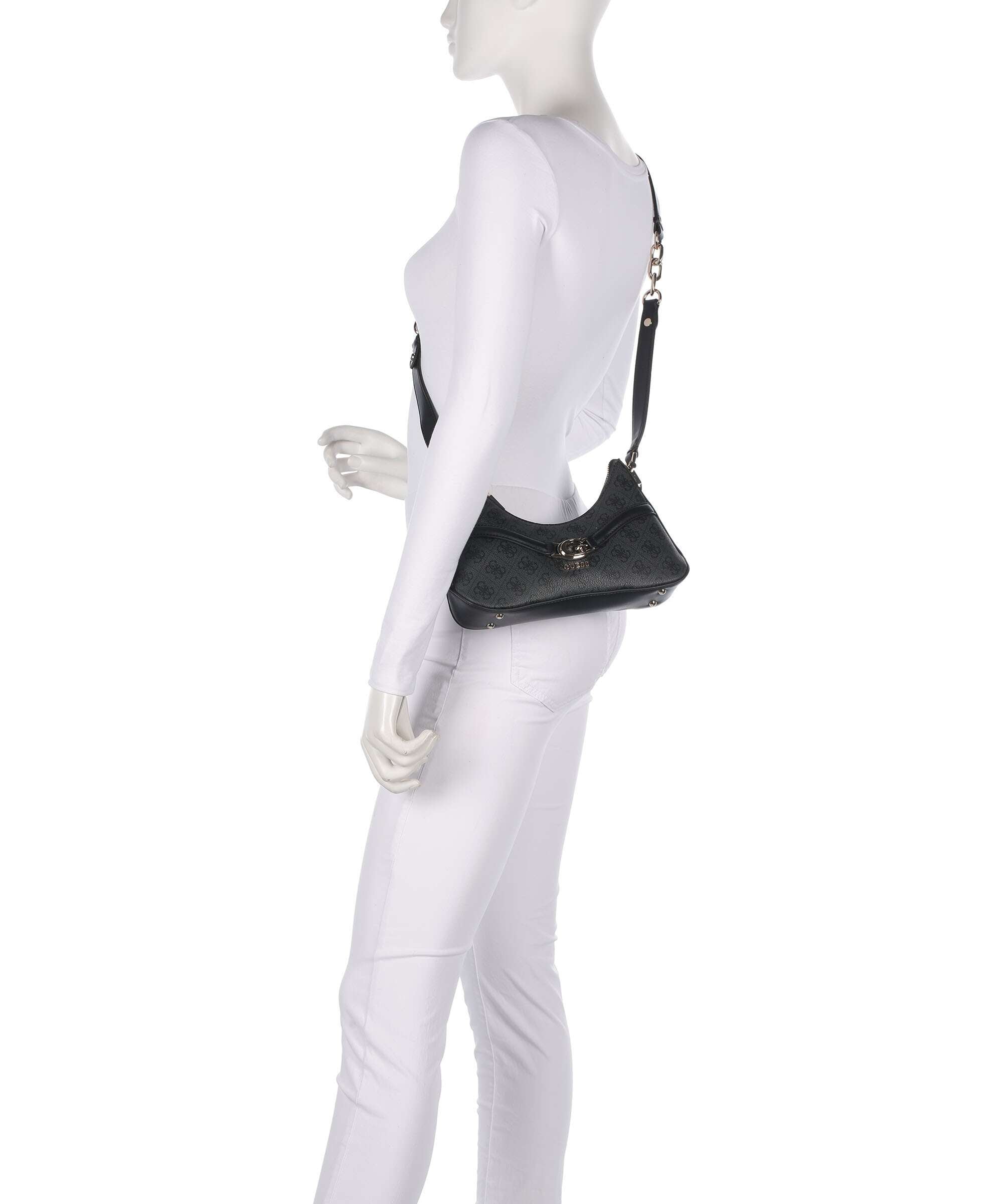 Guess Dea Crossbody bag coal logo