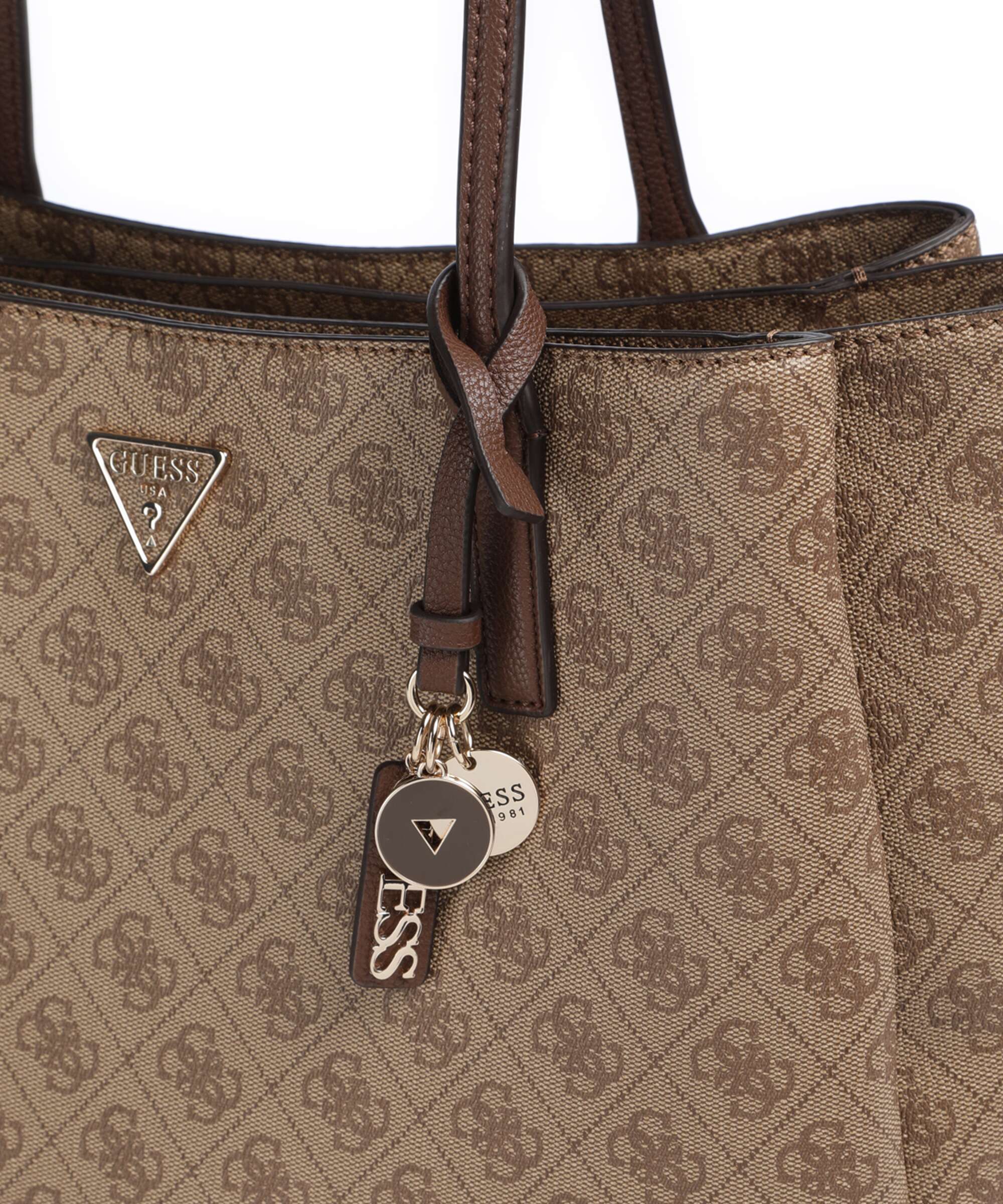 Guess Noelle II Tech Tote bag latte logo/brown