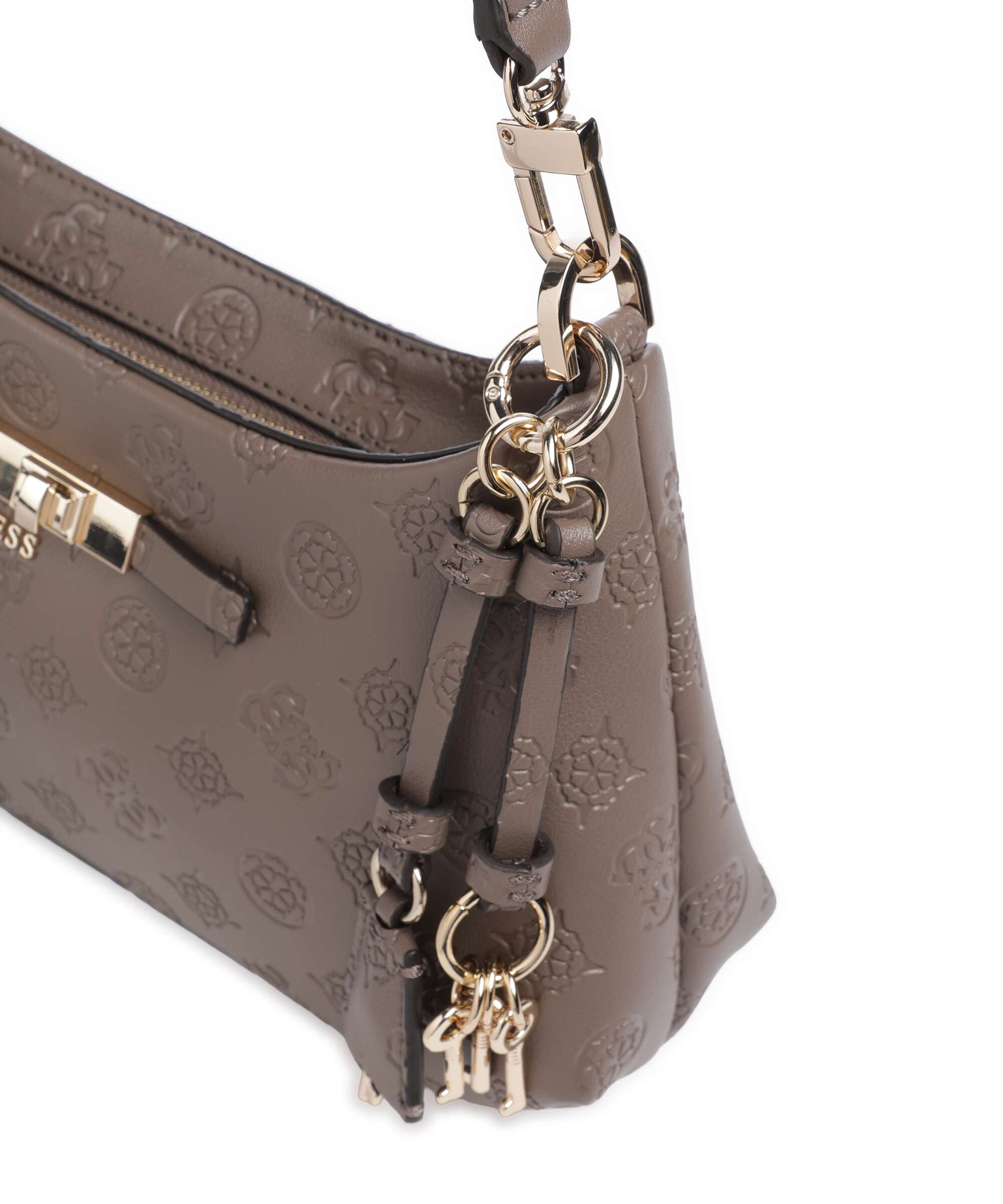 Guess Carmella Shoulder bag taupe logo