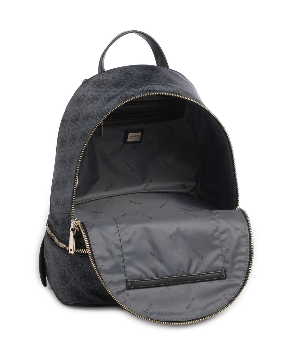Guess Adrian Logo Medium Backpack coal logo