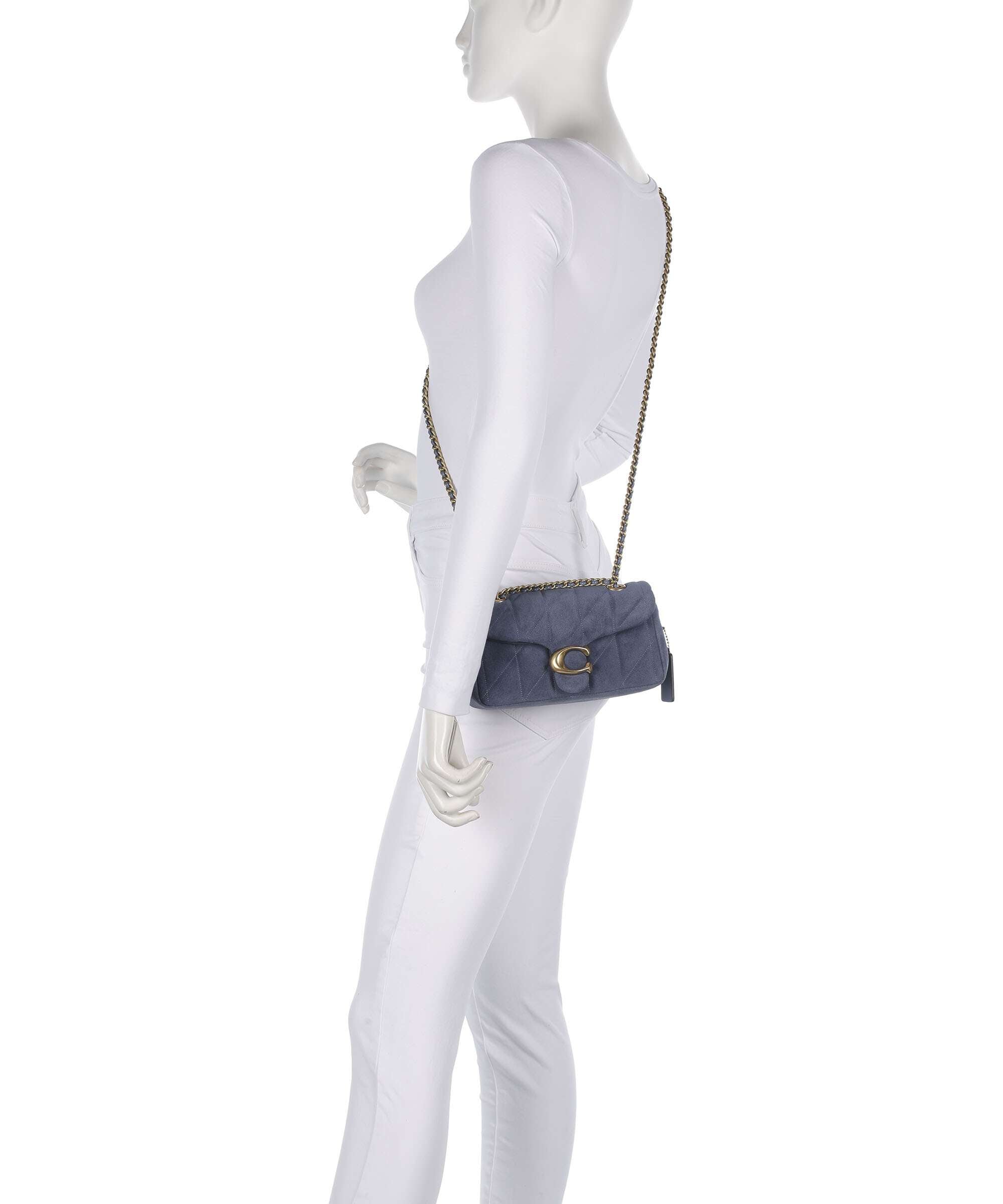 Coach Tabby Quilted 20 Shoulder bag light denim