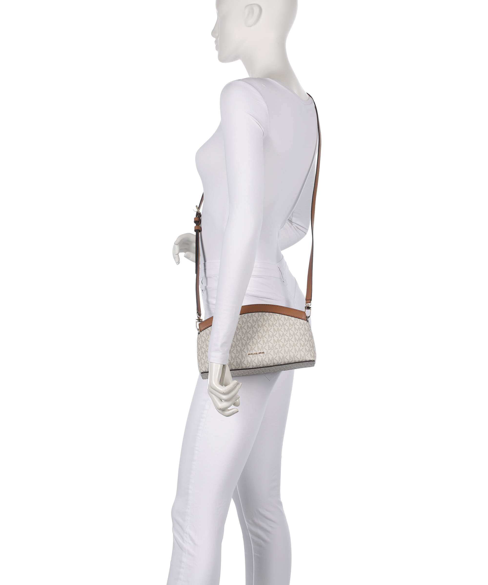 Michael Kors Athena Small Shoulder bag vanilla/acorn