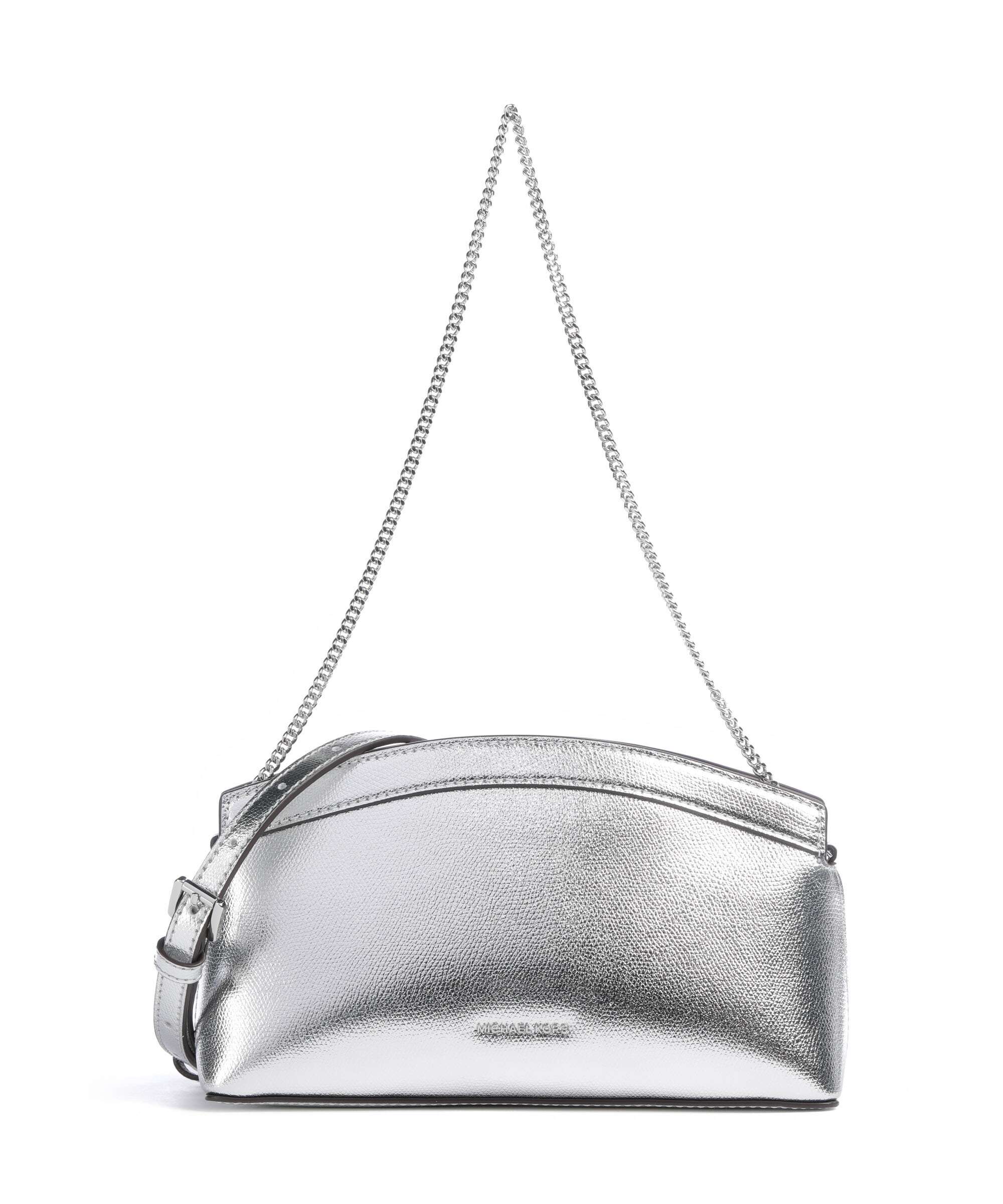 Michael Kors Athena Dome Chain Small Shoulder bag silver