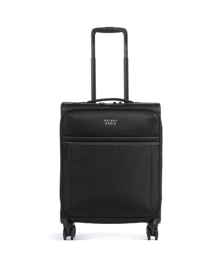 Delsey Paris Brochant 3 Spinner (4 wheels) deep black