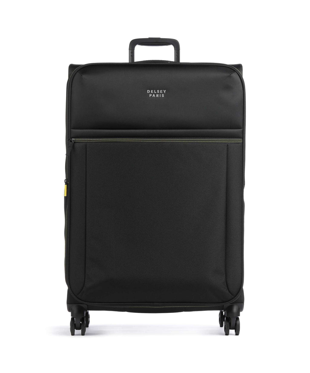 Delsey Paris Brochant 3 Spinner (4 wheels) deep black
