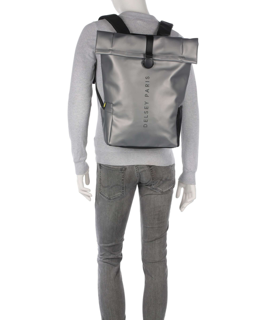 Delsey Paris Turenne Soft Rolltop backpack silber