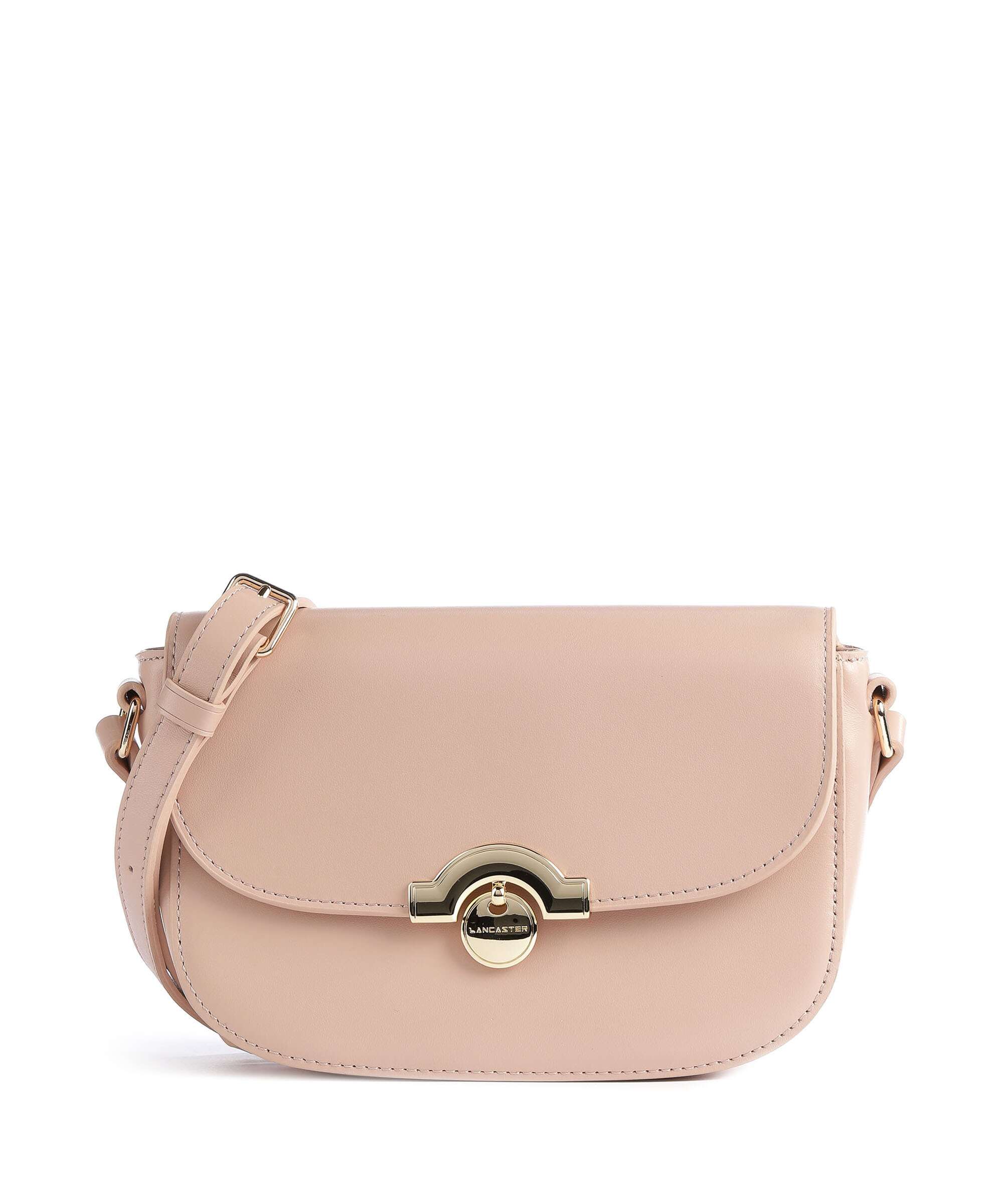 Lancaster Paris Médaille Crossbody bag nude