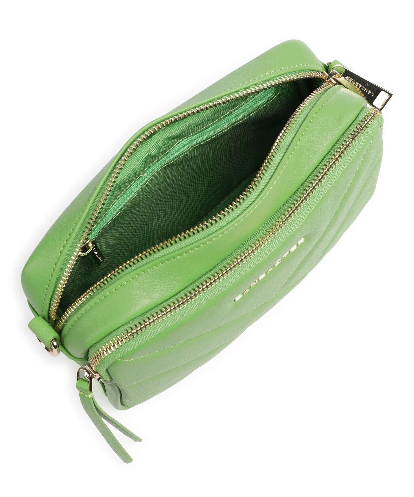 Lancaster Soft Matelassé Crossbody bag vertmouss