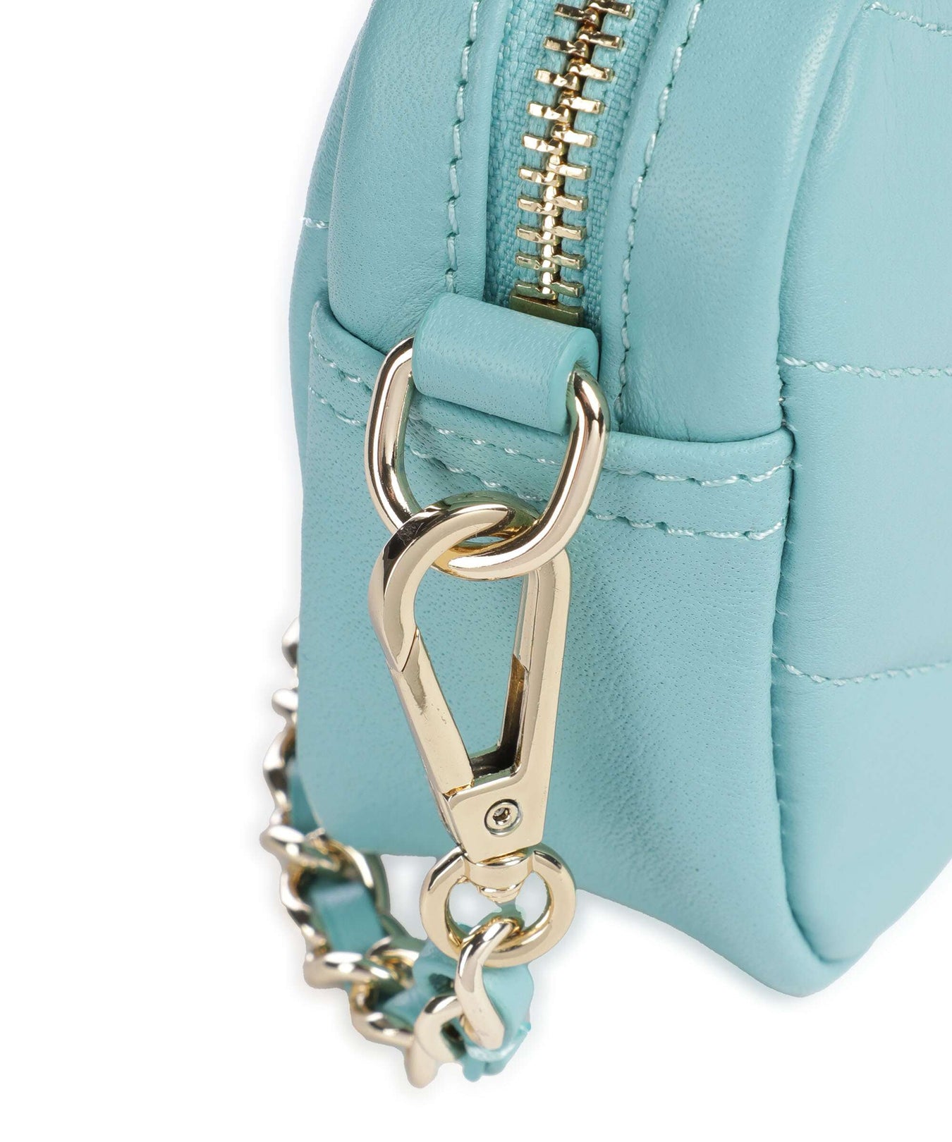 Lancaster Soft Matelassé Crossbody bag lagon