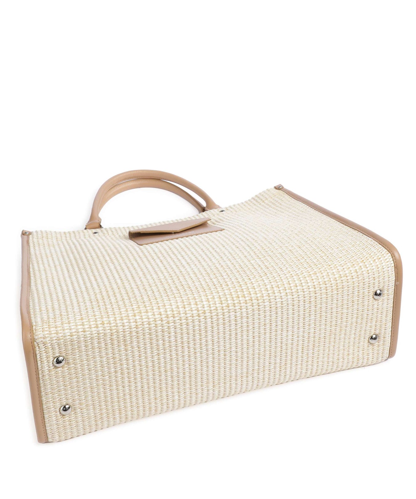 Lancaster Actual Mini Osier Handbag beige