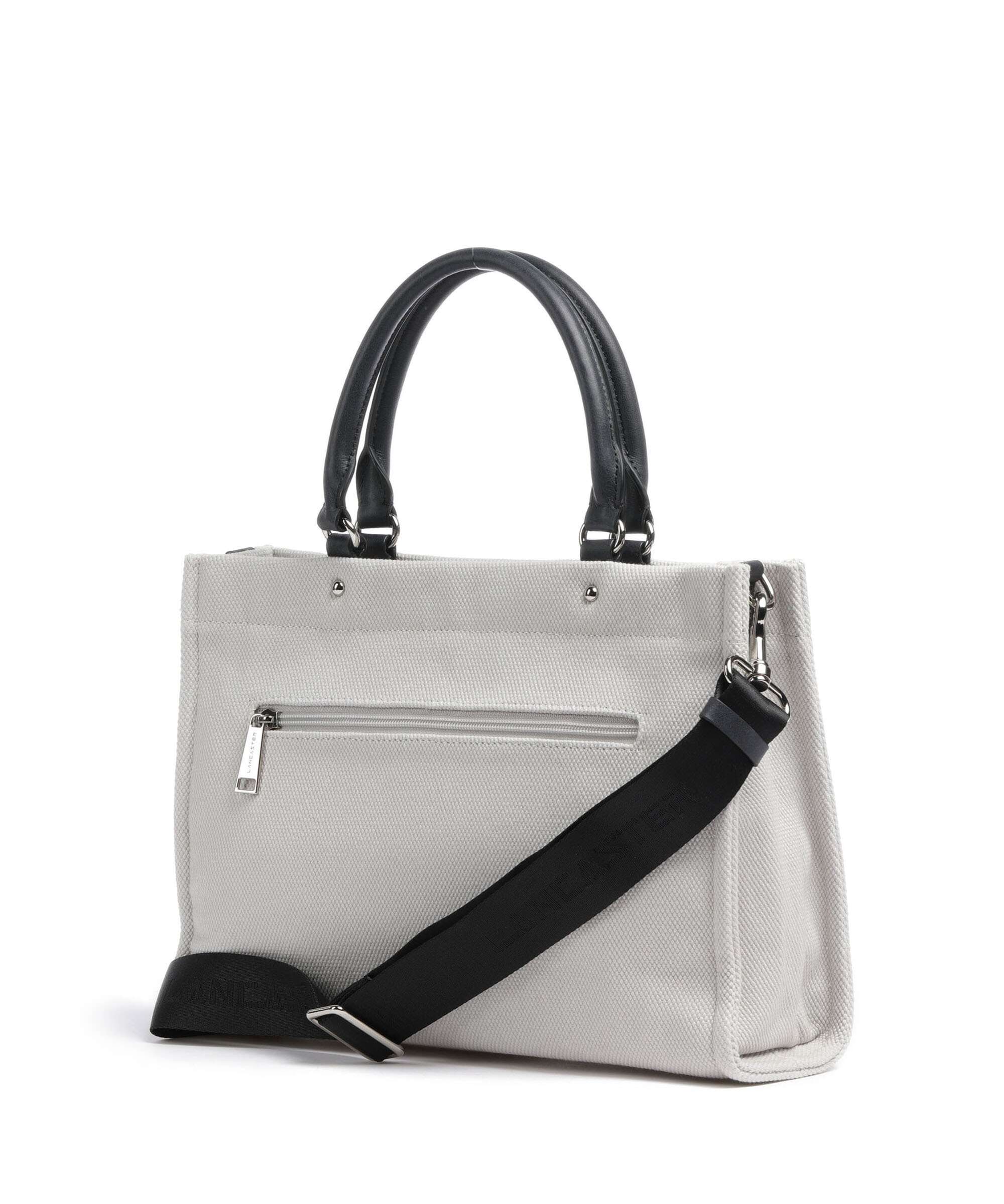 Lancaster Actual Conscious Canvas Handbag grisclai