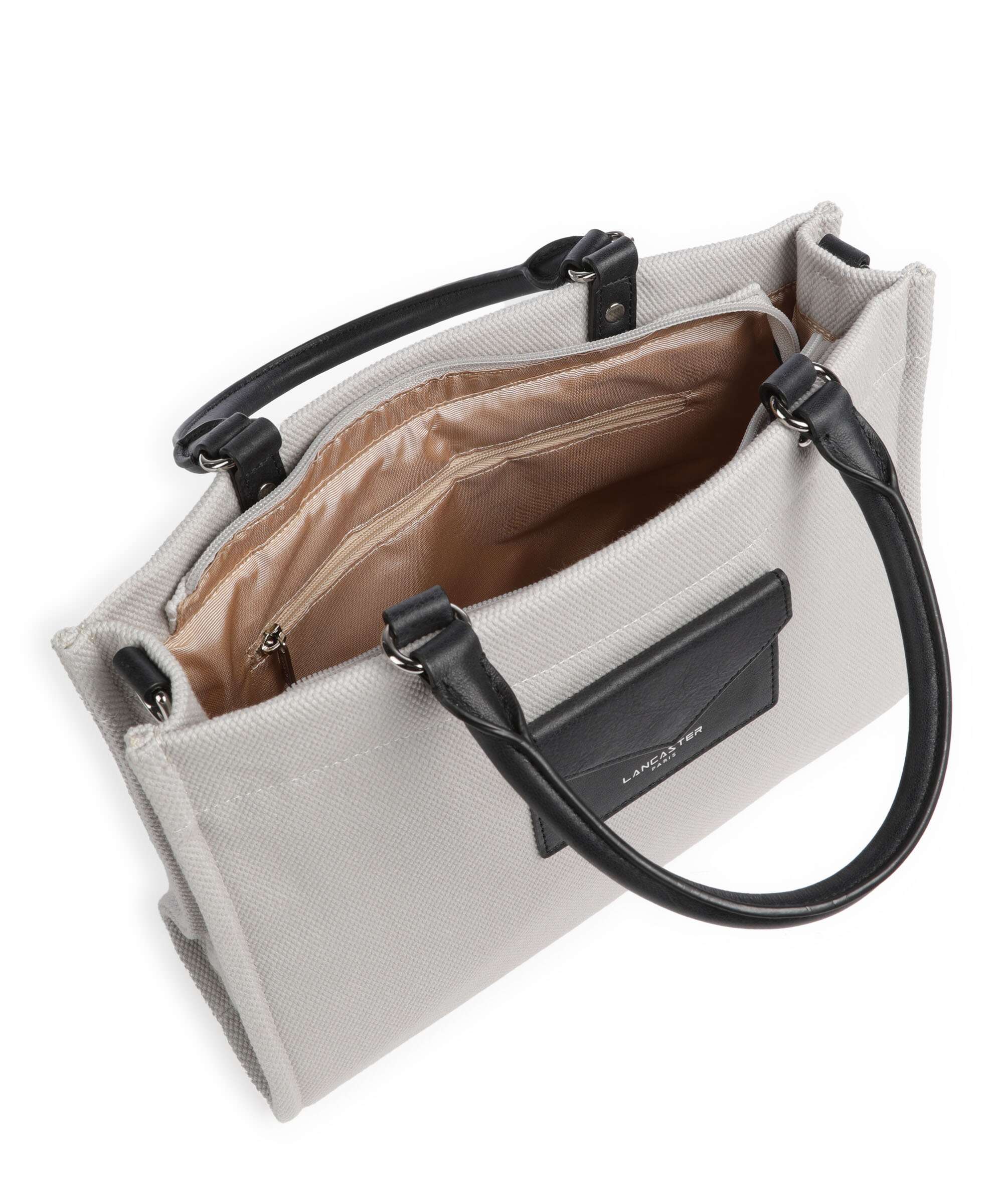 Lancaster Actual Conscious Canvas Handbag grisclai