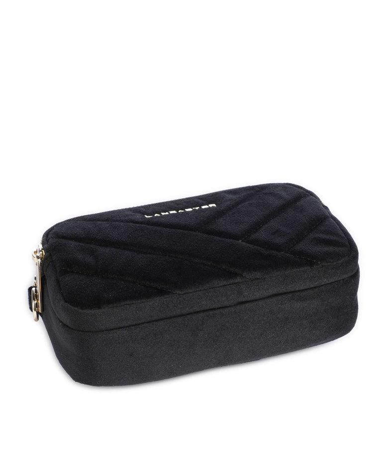 Lancaster Actual Velvet Matelassé Crossbody bag noir