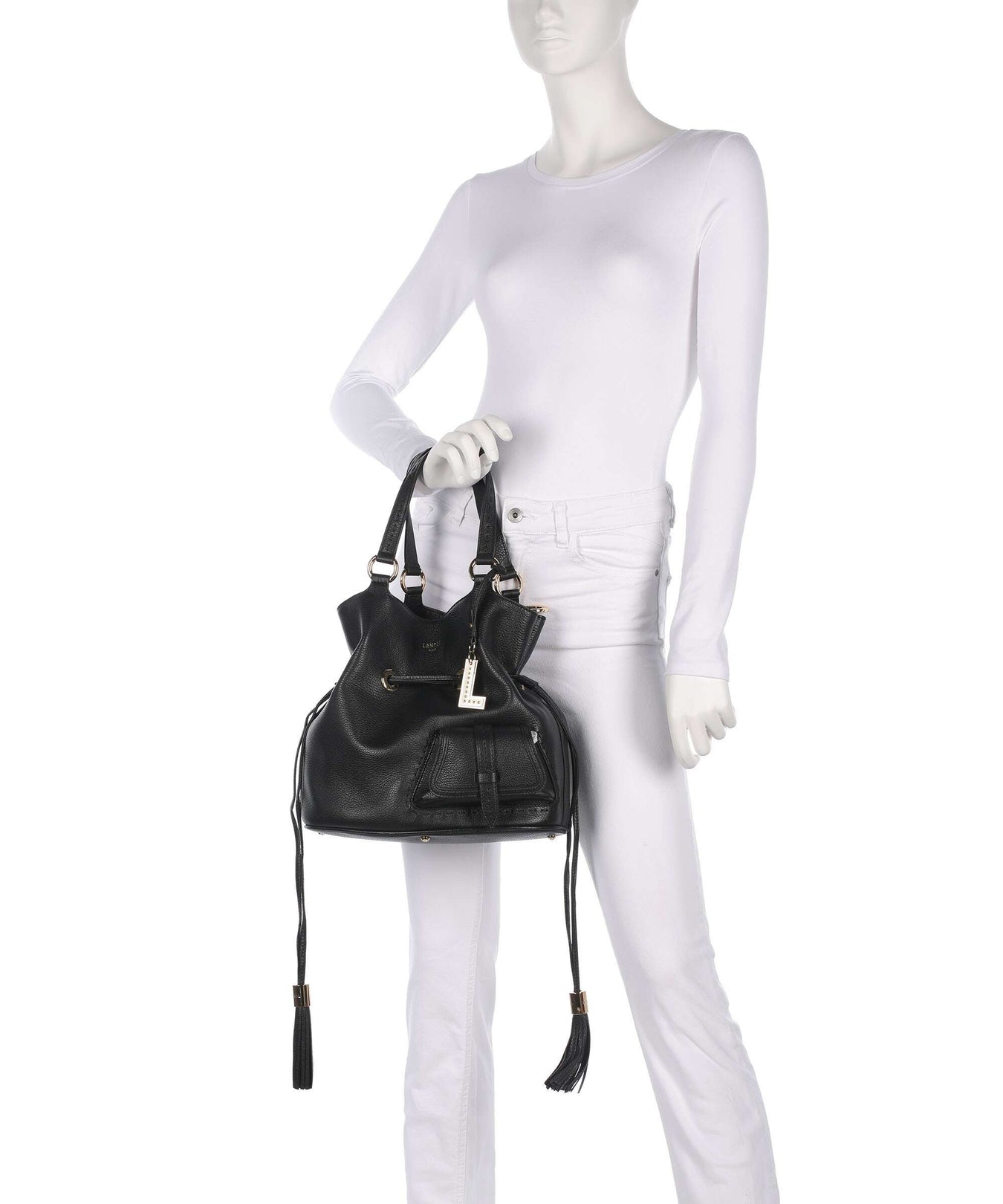 Lancel Premier Flirt M Bucket bag black