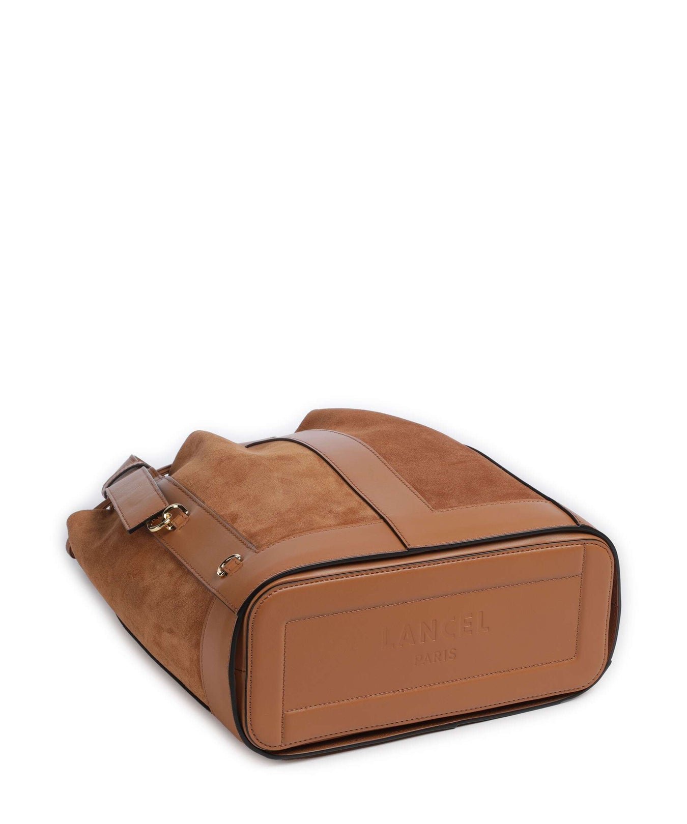Lancel Elles M Bucket bag camel