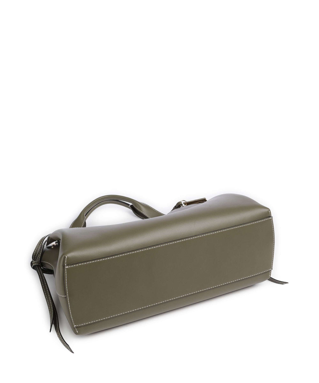 Lancel Swann M Hobo bag dark khaki