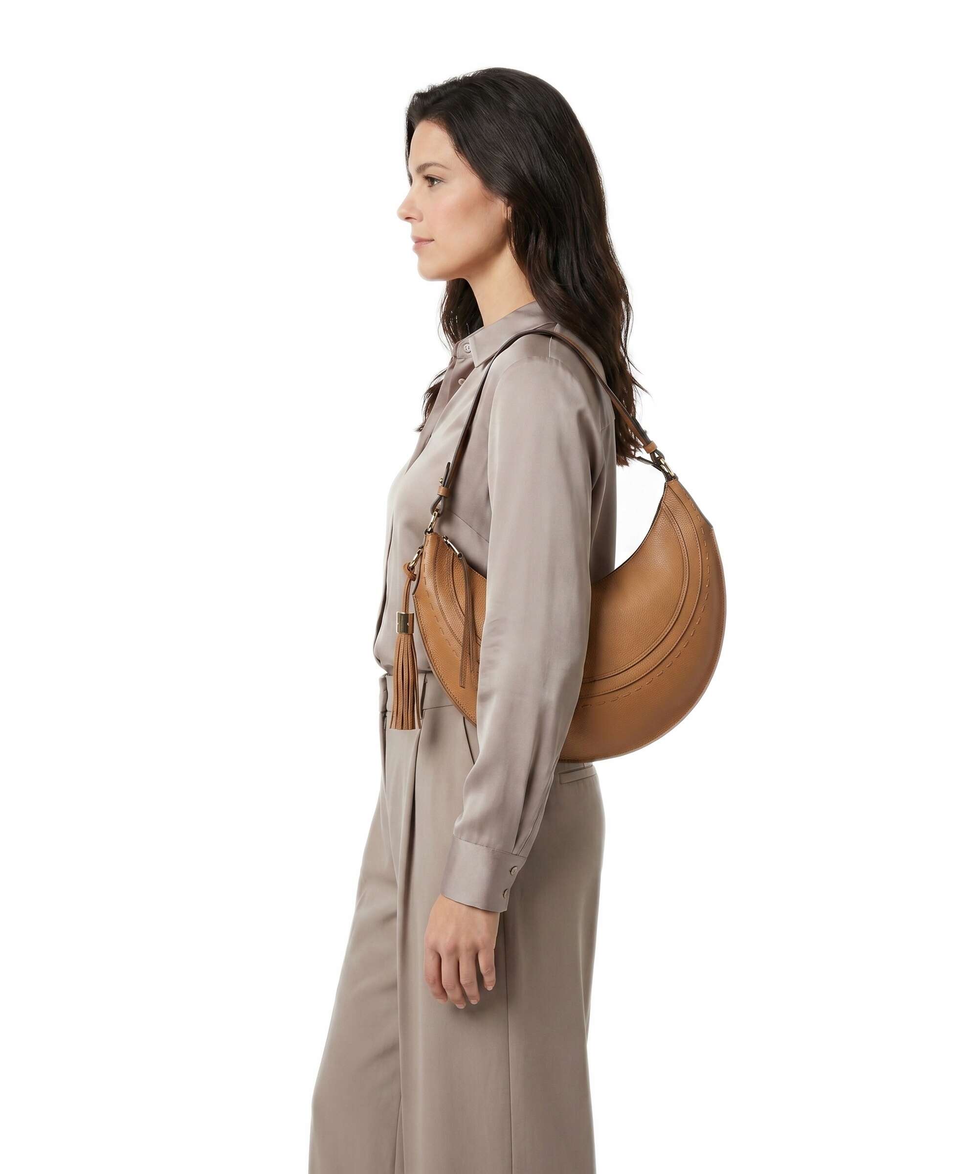 Lancel Hobohème M Hobo bag camel