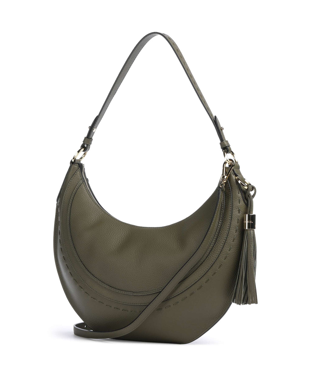 Lancel Hobohème M Hobo bag dark khaki