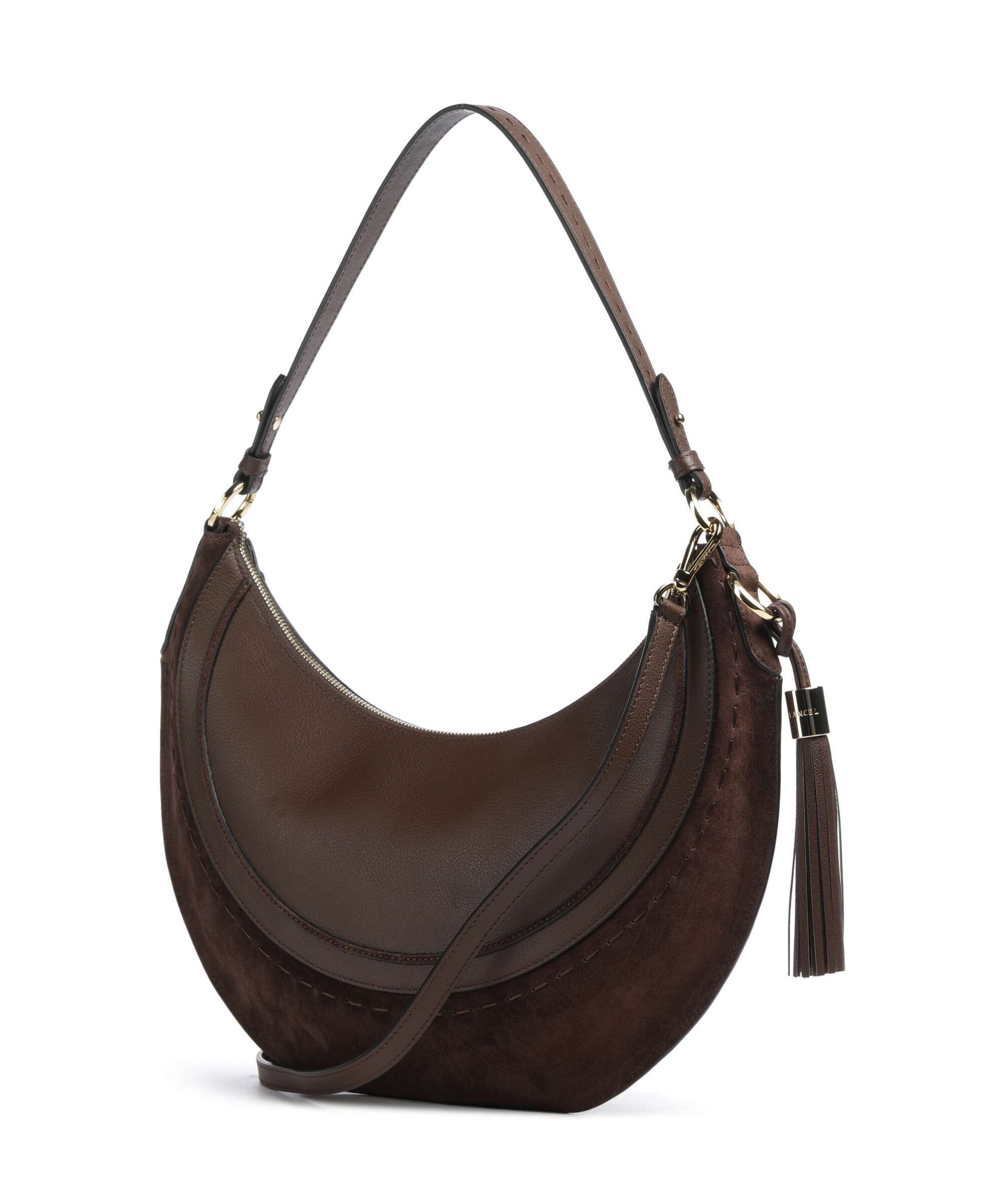 Lancel Hobohème M Hobo bag coconut