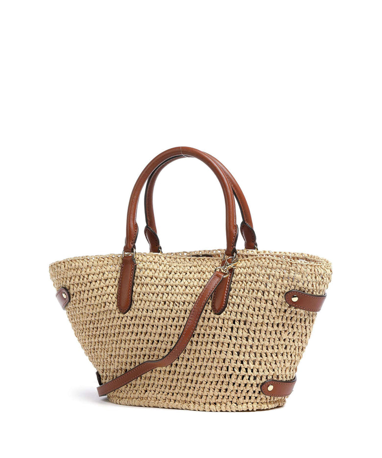 Lauren Ralph Lauren Daphney 20 Straw Handbag natural/lauren tan