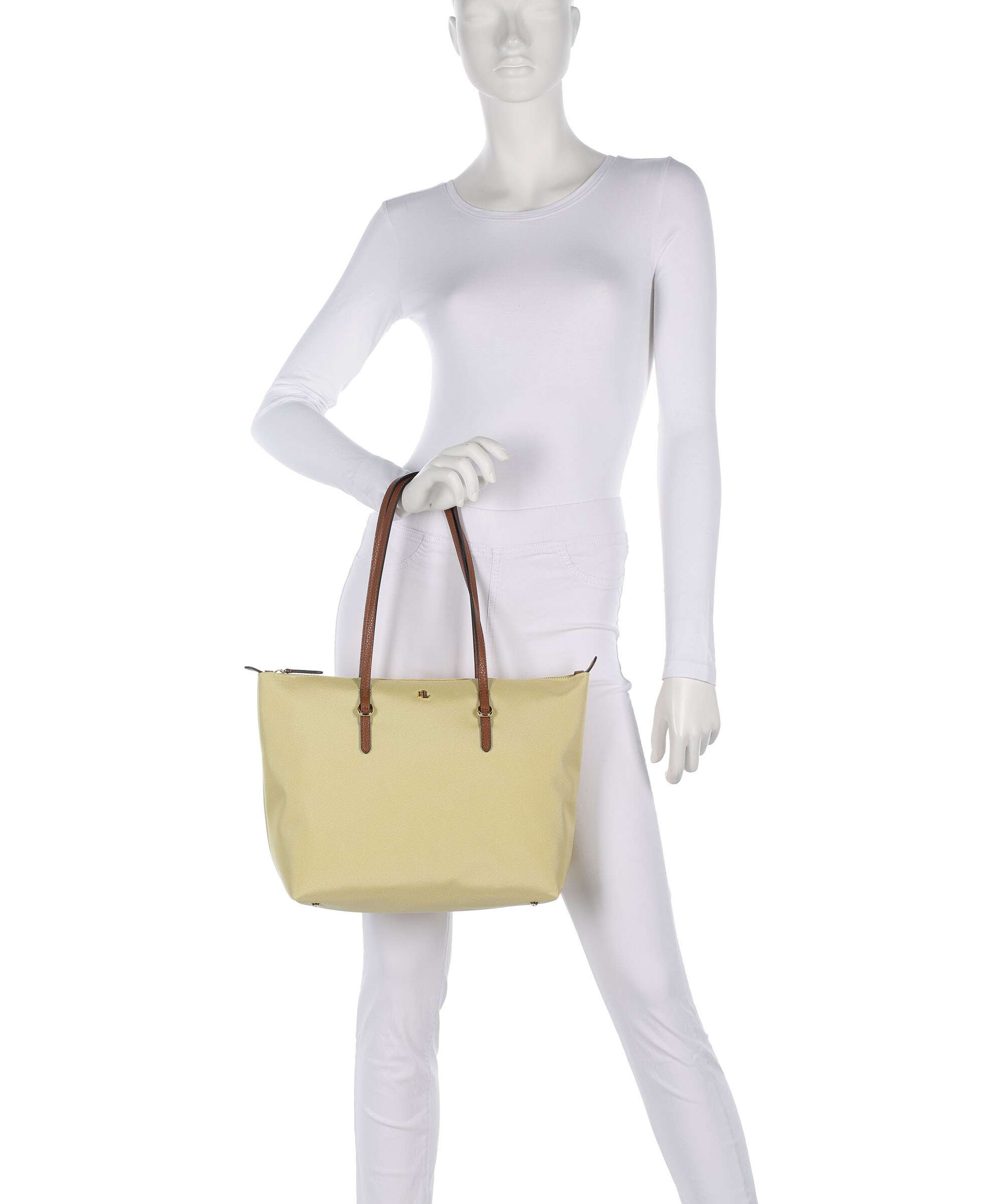 Lauren Ralph Lauren Keaton 26 Tote bag lemon sorbet/lauren tan