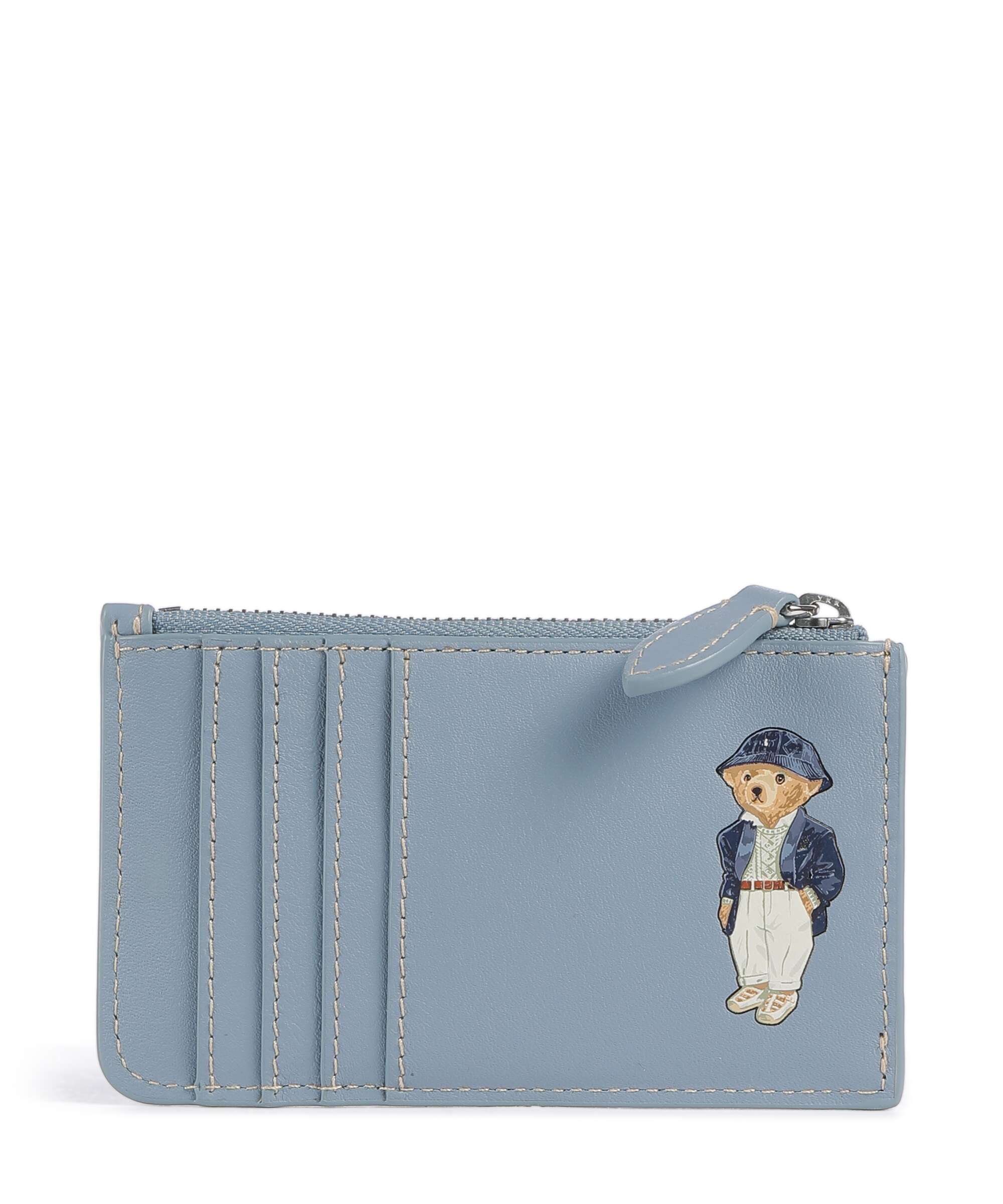 Polo Ralph Lauren Bear Credit card holder faded denim