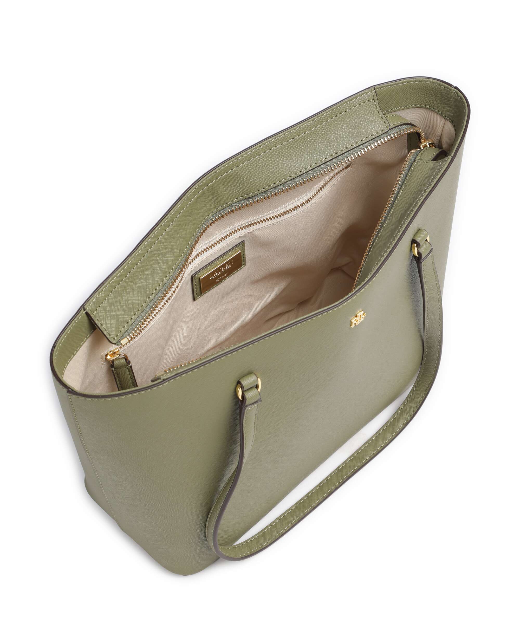 Lauren Ralph Lauren Karly Medium Tote bag sage green