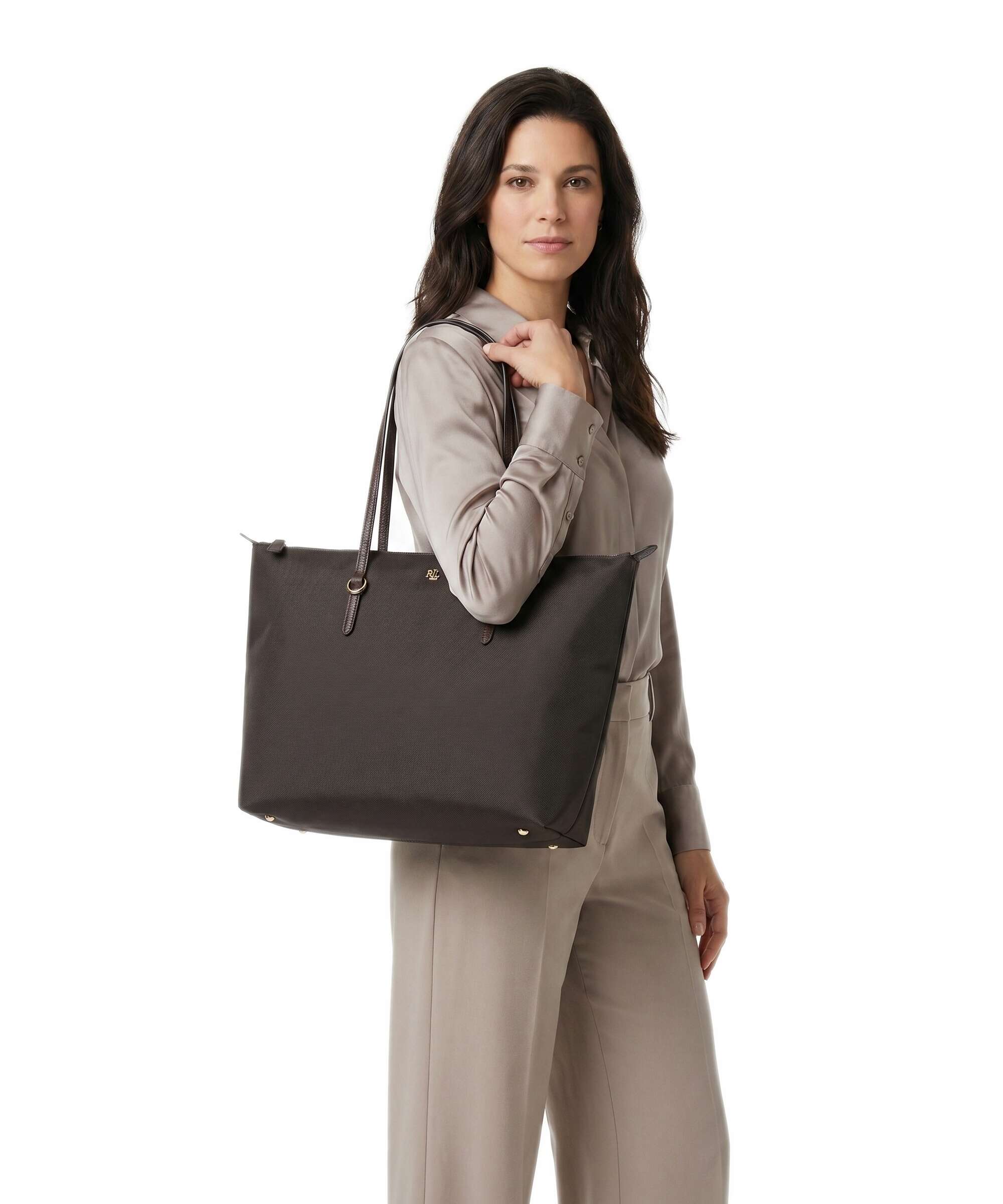 Lauren Ralph Lauren Keaton 26 Tote bag chestnut brown