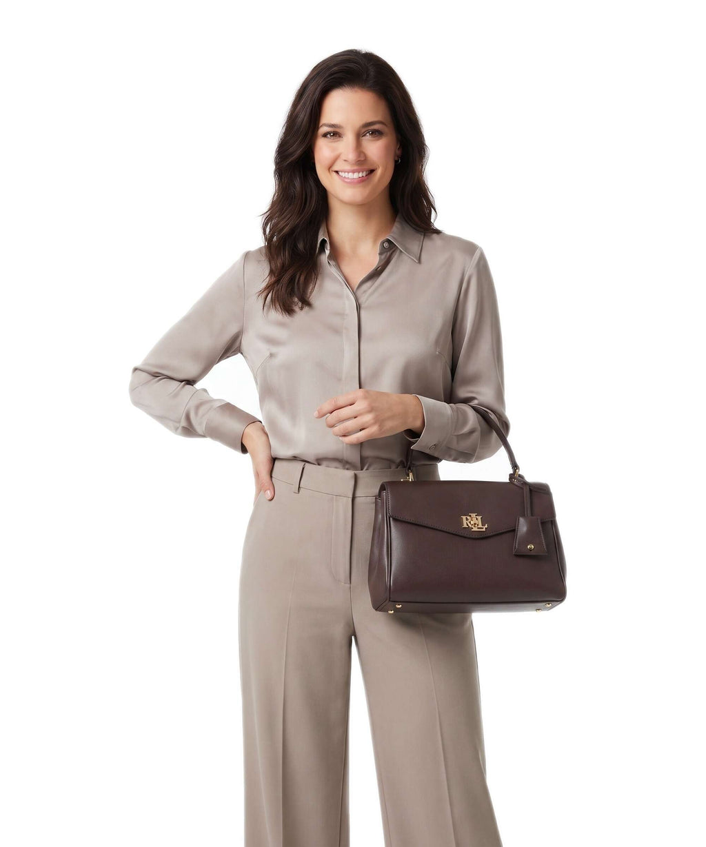 Lauren Ralph Lauren Farrah Small Handbag chestnut brown
